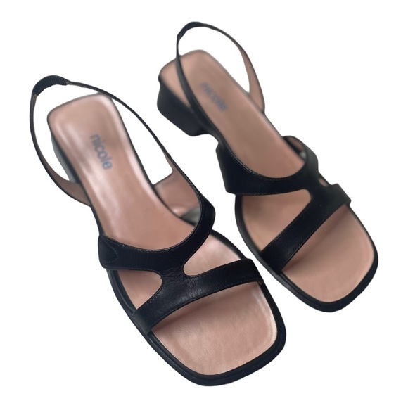 Y2K Nicole Sandy Women’s Black Heeled Sandals - Picture 8 of 9